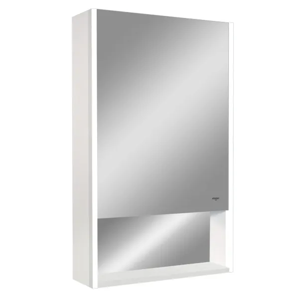 Зеркало-шкаф Reflexion Box White 50 RF2420WH с подсветкой 50х80