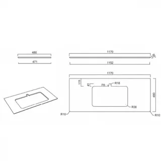 Столешница Kerama Marazzi Plaza Риальто PL2.SG560420R\120 120 см бежевый натуральный Столешница Kerama Marazzi Plaza Риальто PL2.SG560420R\120 120 см бежевый натуральный