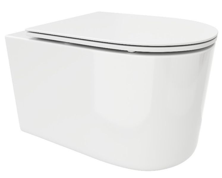 Подвесной унитаз Cerutti SPA Tanaro Aria MW CT9236 безободковый белый матовый