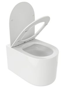 Подвесной унитаз Cerutti SPA Tanaro Aria MW CT9236 безободковый белый матовый