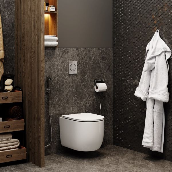 Подвесной унитаз Cerutti SPA Oglio Aria MW CT9237 безободковый белый матовый