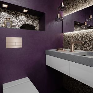 Клавиша смыва TECE TECEsquare II PVD 9240843 с покрытием против отпечатков пальцев никелированный сатин