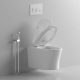 Подвесной унитаз Cerutti SPA Adige Aria MW CT9245 безободковый белый матовый