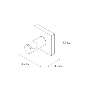 Крючок двойной Fixsen Lux Satin, сатин (FX-16005A)