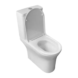 Унитаз-компакт Azario Mansion AZ-2142A-UQ3 безободковый торнадо белый