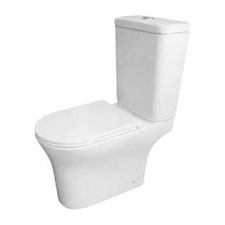 Унитаз-компакт Azario Mansion AZ-2142A-UQ3 безободковый торнадо белый