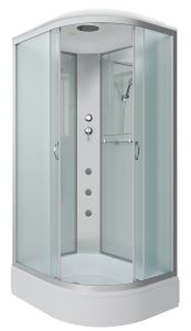 Душевая кабина Niagara NG-33974-14LG с гидромассажем 90x70см серебро/матовое