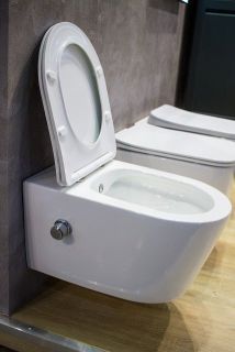 Подвесной унитаз Art&Max Zoe безободковый белый AM9322C1CHR Подвесной унитаз Art&Max Zoe безободковый белый AM9322C1CHR