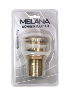 Донный клапан Melana MLN-335304G с переливом золото Донный клапан Melana MLN-335304G с переливом золото