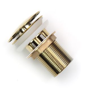 Донный клапан Melana MLN-335304G с переливом золото Донный клапан Melana MLN-335304G с переливом золото