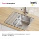 Кухонная мойка IDDIS Strit STR58SDi77S с сифоном 58см сталь