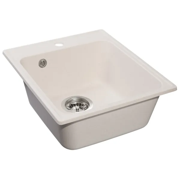 Мойка кухонная Reflexion Quadra 43-WH RF0243WH белый