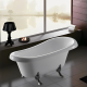 Акриловая ванна Cerutti SPA Classic 150 CT9323 на львиных лапах хром