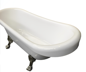 Акриловая ванна Cerutti SPA Classic 150 CT9323 на львиных лапах хром