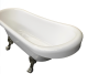 Акриловая ванна Cerutti SPA Classic 150 CT9323 на львиных лапах хром