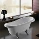 Акриловая ванна Cerutti SPA Classic 150 CT9323 на львиных лапах хром