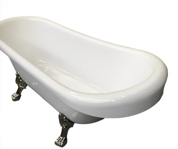 Акриловая ванна Cerutti SPA Classic 150 CT9323 на львиных лапах хром