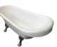Акриловая ванна Cerutti SPA Classic 150 CT9323 на львиных лапах хром