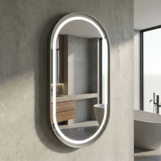 Зеркало с подсветкой Azario Blake АZ-LED011425 50 см хром