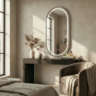 Зеркало с подсветкой Azario Blake АZ-LED011425 50 см хром