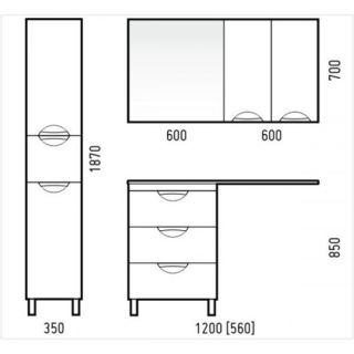 Пенал Corozo Алиот 35см белый SD-00000598 Пенал Corozo Алиот 35см белый SD-00000598