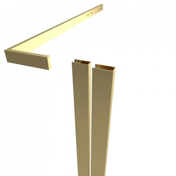 Душевой уголок Triton Альфа -Голд Щ0000073921 90x90 см профиль золото стекло прозрачное