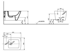 Биде подвесное TOTO SP B532E#XW белый