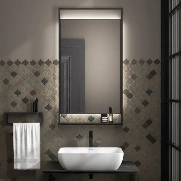 Зеркало с подсветкой Kerama Marazzi Plaza Next PL.N.mi.P.60\BLK 60 см чёрный матовый