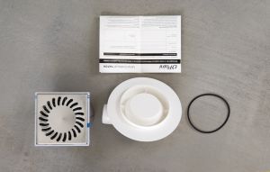 Душевой трап Paini 425NXL с решёткой Sun 13см хром глянец