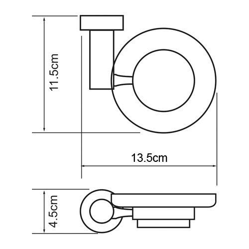 Wasserkraft Donau K-9429 Мыльница стеклянная Wasserkraft Donau K-9429 Мыльница стеклянная