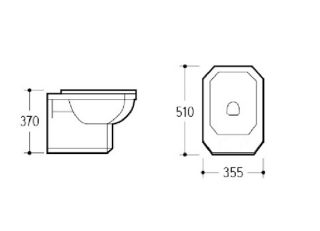 Биде подвесное Boheme Vogue 945 белый