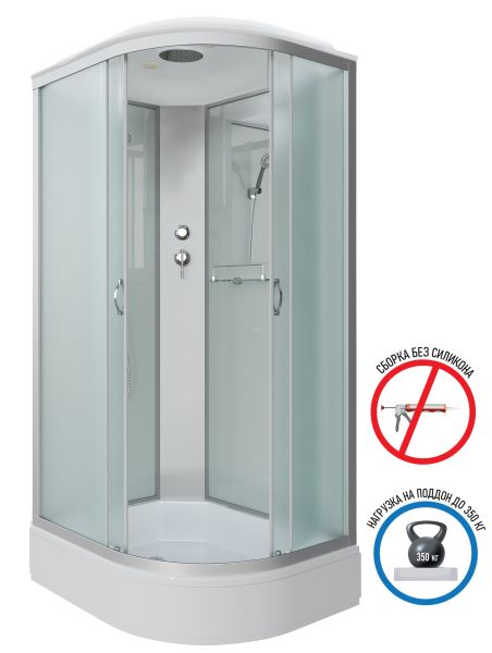 Душевая кабина Niagara NG-33294-14L 120x90см серебро/матовое
