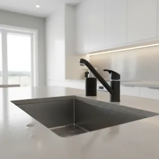 Смеситель для кухни PLStart PL4515-17 оружейная сталь
