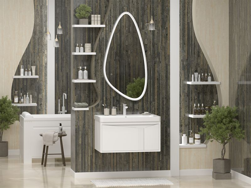 Подвесная тумба под раковину Brevita Cascade УТ000026695 80 см белый