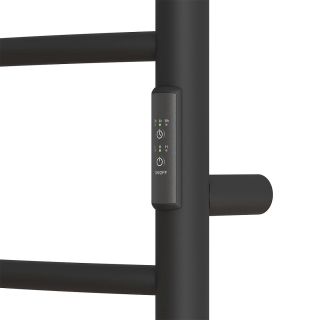 Полотенцесушитель электрический APEXTERMO Corona CR01184BM 80x40 см с полкой чёрный матовый