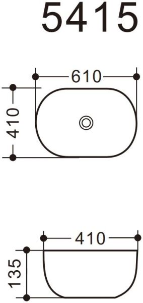 Раковина Art&Max 61см белый AM5415-W Раковина Art&Max 61см белый AM5415-W