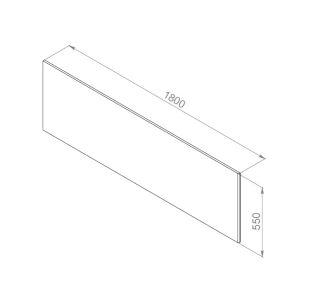 Декоративная фронтальная панель Am.pm 180 INSPIRE 2.0 W52A-180-080W-P