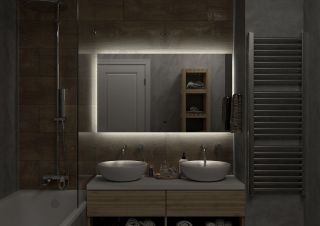 Зеркало с холодной подсветкой Art&Max Perugia 120x80см AM-Per-1200-800-DS-F Зеркало с холодной подсветкой Art&Max Perugia 120x80см AM-Per-1200-800-DS-F