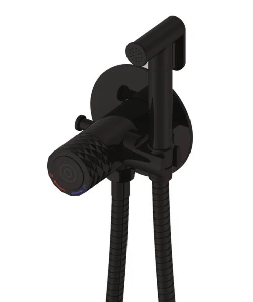 Гигиенический душ со смесителем Rose R225H чёрный матовый Гигиенический душ со смесителем Rose R225H чёрный матовый