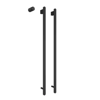 Полотенцесушитель электрический AQUAme AQM3132MB 45x100 см чёрный матовый