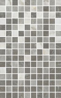 MM6434 Декор Кантата мозаичный серый глянцевый 25x40x0,8