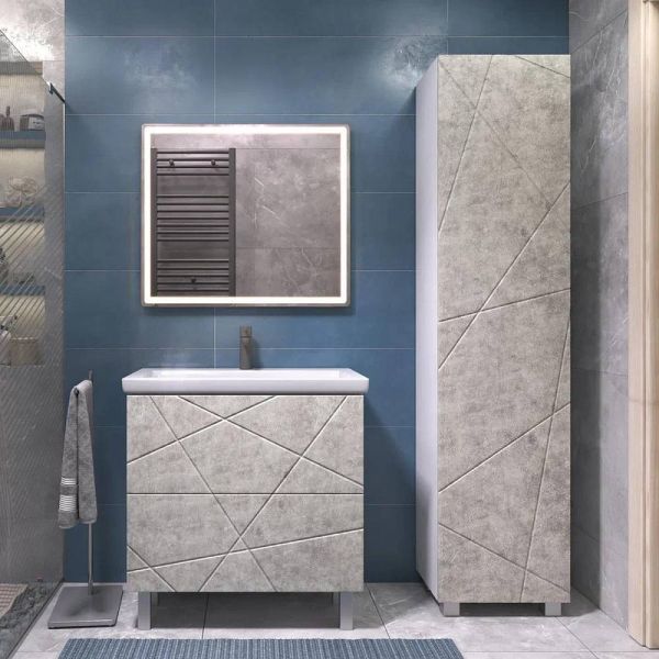 Тумба под раковину напольная Vigo Geometry 025 80 см бетон