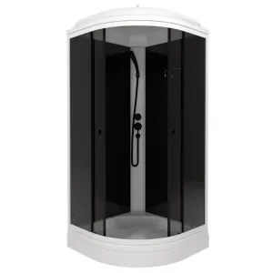 Душевая кабина Triton Грэй Щ0000067302 90x90 см профиль чёрный стекло тонированное