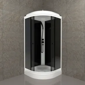 Душевая кабина Triton Грэй Щ0000067302 90x90 см профиль чёрный стекло тонированное