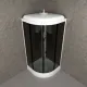 Душевая кабина Triton Грэй Щ0000067302 90x90 см профиль чёрный стекло тонированное