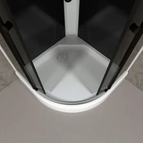 Душевая кабина Triton Грэй Щ0000067302 90x90 см профиль чёрный стекло тонированное