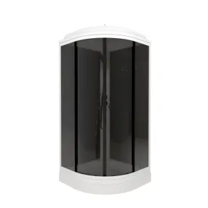 Душевая кабина Triton Грэй Щ0000067302 90x90 см профиль чёрный стекло тонированное