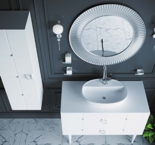 Пенал Armadi Art Vallessi Avangarde Piazza 120см белый/хром 844-WCR Пенал Armadi Art Vallessi Avangarde Piazza 120см белый/хром 844-WCR