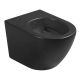 Подвесной унитаз Cerutti SPA Sella Aria Tornado MB CT9530 безободковый чёрный матовый
