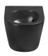 Подвесной унитаз Cerutti SPA Sella Aria Tornado MB CT9530 безободковый чёрный матовый